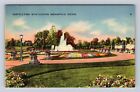 Indianapolis IN-Indiana, Garfield Park with Fountain, Antique Vintage Postcard