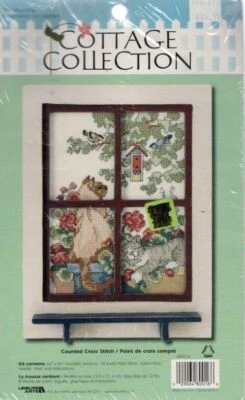 NIP!!COTTAGE COLLECTION BIRD WATCHING CROSS STITCH KIT #380016 - Image 1 of 2