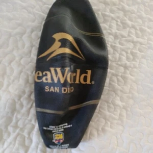 SeaWorld San Diego Ball Good Stuff 2014 Black Gold 12 Inched Deflated Souvenir - Picture 1 of 6