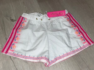*Neu...Lilly Pulitzer....Katia Blumen bestickt Short Resort weiß Gr. XS - Bild 1 von 4