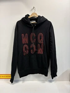 McQ Alexander McQueen Hoodie XL Black Red Logo – Authentic Poizon Verified - Picture 1 of 8