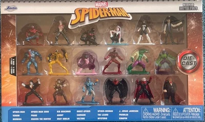 Jada Nano Metalfigs Spider-Man Wave 9, 18 Die-cast Figures MIB!!! Carnage!!! - Image 1 of 2