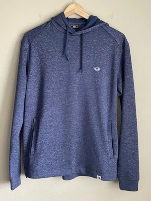 FootJoy Golf Hoodie Lightweight Small Heather Blue Polyester - Image 1 of 4