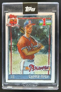 2025 Topps Shoebox Treasures Chipper Jones Canvas Stock SSP #78 Braves - Picture 1 of 2