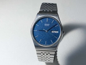 Seiko 7813-8009 esfera azul brillante - Imagen 1 de 1