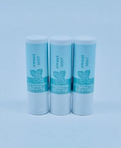 3 BATH AND BODY WORKS SWEET MINT LIP BALM .14oz SEALD NEW - Picture 1 of 5