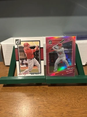 Mike Trout: 2014 Donruss #112, 2021 rosa óptico #174 Foto 1 de 2