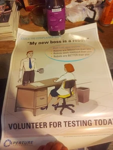 Portal Game Poster Good Condition - Picture 1 of 8