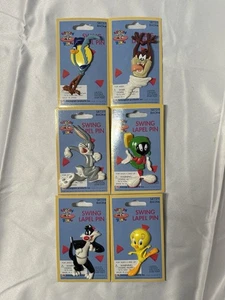 Lot Of 6 Looney Tunes Swing Lapel Pins - Picture 1 of 5