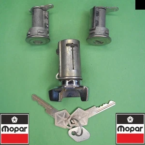 MOPAR NOS 1970-1985 lockset for tilt steering columns ignition & 2 doors 3548955 - Picture 1 of 6