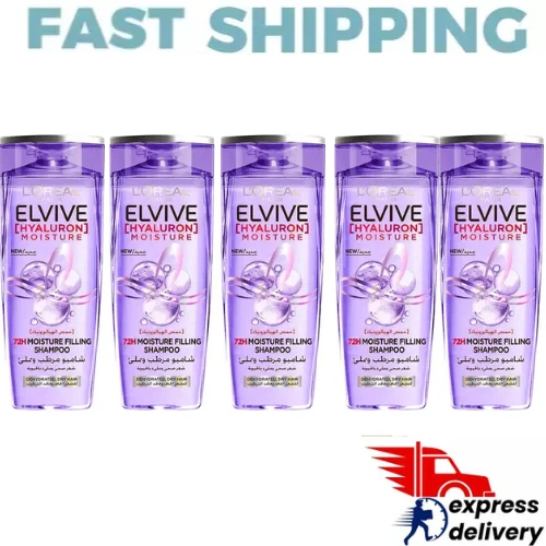 5X Champú L'Oreal Paris Elvive Hyaluron Moisture 72H con Ácido Hialurónico 400 ml Foto 1 de 1