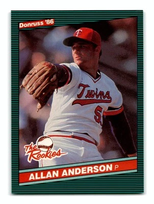 Allan Anderson 1986 Donruss The Rookies RC #3 Minnesota Twins NM-MINT - Image 1 of 2