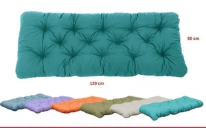 Sitzkissen Bankauflagen Kissen 120 x 50 x 10 cm Blau #L23721 - Bild 1 von 7