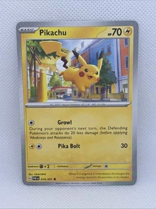 Pikachu - 018/091 - Común - Casi Como Nuevo - Imagen 1 de 2