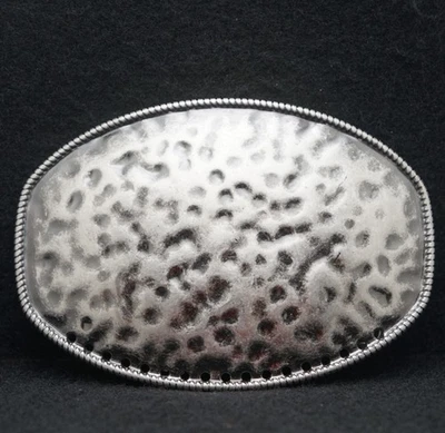 WD09151 FANTÁSTICO VINTAGE AÑOS 70 ****OBRAS DE ARTE DE MODA*** HEBILLA DE CINTURÓN UNISEX PLATEADA Foto 1 de 2