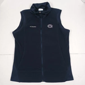 Columbia Penn State Fleece Stehkragen Performance Fußball Weste Größe Large - Bild 1 von 7