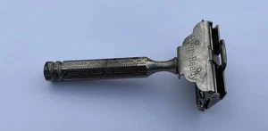 Antigua navaja de afeitar de seguridad Gem Junior de latón níquel años 20 ¡ENVÍO GRATUITO! - Imagen 1 de 6