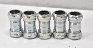 Lot of 5 Raco 1/2" Compression Couplings EMT Conduit Fittings Replacements - Picture 1 of 6