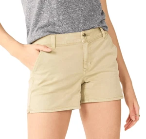 So Juniors Girl Waren Khaki Cotton/Spandex Blend Chino Shorts NEW - Picture 1 of 12