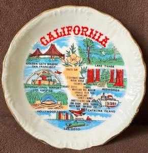 Vintage Kloin's Treasures - California Golden State ceramic souvenir plate - Picture 1 of 2