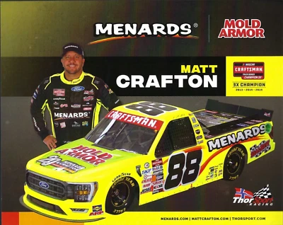 Postal de la serie de camiones Nascar Crafton "Mold Armor" #88 2023 Matt Crafton Foto 1 de 2