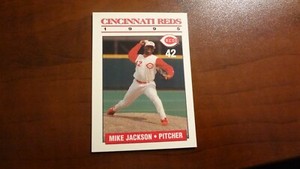 1995 KAHN'S CINCINNATI REDS  MIKE JACKSON  BASEBALL CARD