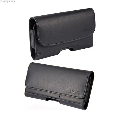 Large Cell Phone Holster Horizontal Pouch Wallet Case Belt Clip Holster Cover - Image 1 of 4