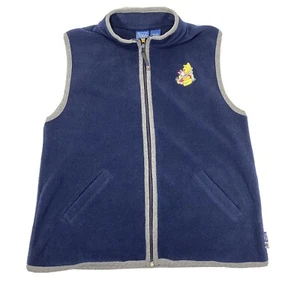 Disney Winnie the Poo Piglet Sweater Vest Zip up 100 acre wood 14W/16W Blue - Picture 1 of 9