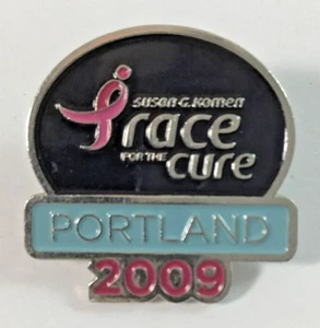 Pin de solapa Susan G Komen Race For The Cure Portland 2009 1" - Imagen 1 de 3