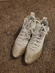 Under Armour Cleats Women's Spotlight Clone 3.0 White Gold MC Shoes Size: 9 - Picture 1 of 10