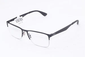 RAY-BAN RB 6335 2503 BLACK GUNMETAL AUTHENTIC FRAMES EYEGLASSES 54-17 - Afbeelding 1 van 4