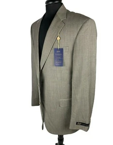 Hart Schaffner Marx Gold Trumpeter Blazer Light Bronze 2 Button Size 42L NWT - Picture 1 of 7