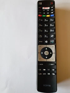 Ersatz Fernbedienung RC5118 - Finlux Telefunken Hitachi Bush 3D TV Netflix Taste - Bild 1 von 1
