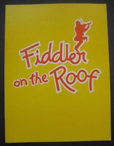 Fiddler On The Roof Play Program Herschel Bernardi Maria Karnilova - Picture 1 of 7