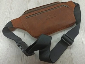 Ukraine HandMade Men`s Crossbody Bag Genuine Leather - Picture 1 of 5