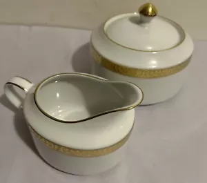 Royal Gallery "GOLD BUFFET" Sir Lanka ~ Set crema e zuccheriera con coperchio nuovo con etichetta - Foto 1 di 9