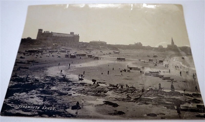 Northumberland Reino Unido Tynemouth Sands Fotografía Original c1880  Foto 1 de 1
