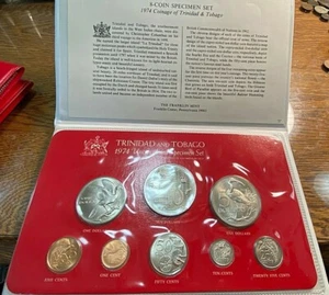 1974 Trinidad & Tobago Uncirculated Specimen Set Perfect Best Price Ebay* CHRC - Picture 1 of 4