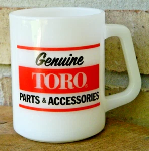 Rare Vintage Toro Parts & Accessories Federal Milk Glass Coffee Mug / Cup - Picture 1 of 8