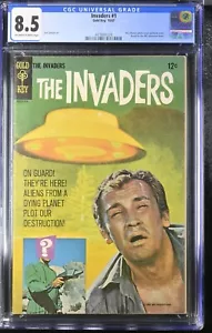 Cómics The Invaders #1 CGC 8,5 Gold Key 1967 en estado bastante bueno+ película OVNI clásica 💎 - Imagen 1 de 2