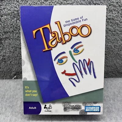 Taboo Board Game Unspeakable Fun Parker Brothers Adult 2009 Edition NEW Sealed - Image 1 of 4