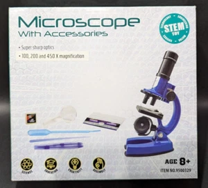 Stielmikroskop 100/200/450 für Kinder - tolles Weihnachtsgeschenk für Kinder 8+ - Bild 1 von 4