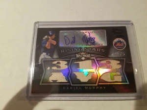 2009 Topps Triple Threads Daniel Murphy RC #116 Autograph Bat Relic 72/75 Mets - Picture 1 of 1