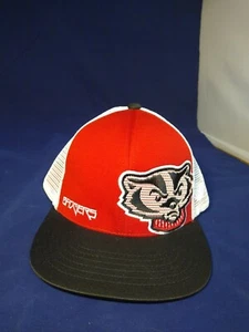 Wisconsin Badgers Mesh Trucker Snapback Hat adjustable very nice - Picture 1 of 5