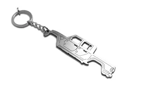 Stainless Steel Keychain Bottle Opener Ring Car Design fit Jeep Gladiator JT - Picture 1 of 5