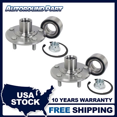 Autoround Front Wheel Hub Bearing Assembly for 1997-2001 Honda CR-V Prelude-2Pcs - Изображение 1 из 4