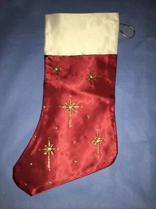 WEIHNACHTSSTRUMPF, ROTE STERNE - Bild 1 von 6