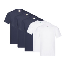 Pack 5 Camisetas Fruit Of The Loom Original - 3 Azul Intenso/2 Blanco