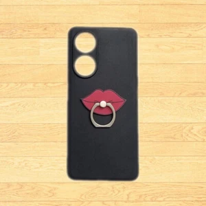 For OPPO A98 A96 A79 A58 A38 A17 Reno Z 2F 2Z 3D Cute Lips Holder Soft TPU Cover - Picture 1 of 4
