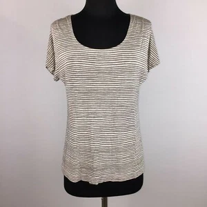 Chico's Travelers T-Shirt 1 US M/8 Striped Slinky Travel Knit OT - Bild 1 von 12